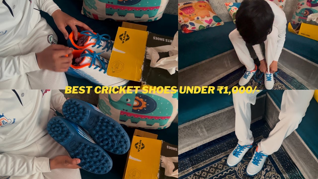 Nivia Hook 2.0 Cricket Shoes Unboxing l Shoes For Cricket l Best shoes under ₹1000🔥