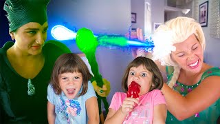 Elsa and Maleficent use Pretend Play Magic with Kate & Lilly by Twins and Toys 822,715 views 6 months ago 3 minutes, 35 seconds