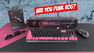 Asus Rog Electro Punk Gaming Peripherals Cyberpunk 77 Themed Peripherals Youtube