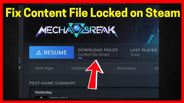 Fix Content File Locked on Steam