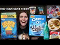 EATING FOODS I HAVE NEVER TRIED FOR 24 HOURS!