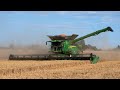 John Deere combine X9 in action