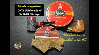 Extended review: Orlik Golden Sliced {Red} Vs Orlik VINTAGE {Aged Golden Sliced} Pipe Tobacco