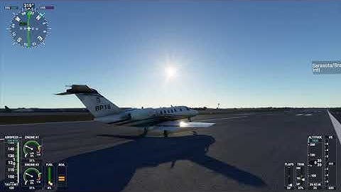 Flight simulator 2020 - CJ4 ILS approach - landing without spoilers