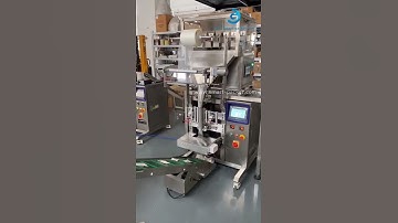 Four linear weighing heads vertical automatic bag pouch filling sealing bag packaging machine