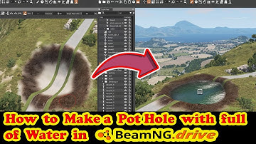 How to make Water POT HOLE  BeamNG BeamNG Drive Tutorial beamNG Mania 🕳🏃‍♀️