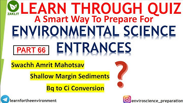 🔴EVS Concepts For Entrances By EnviroQuiz-Discussion(Part 66)