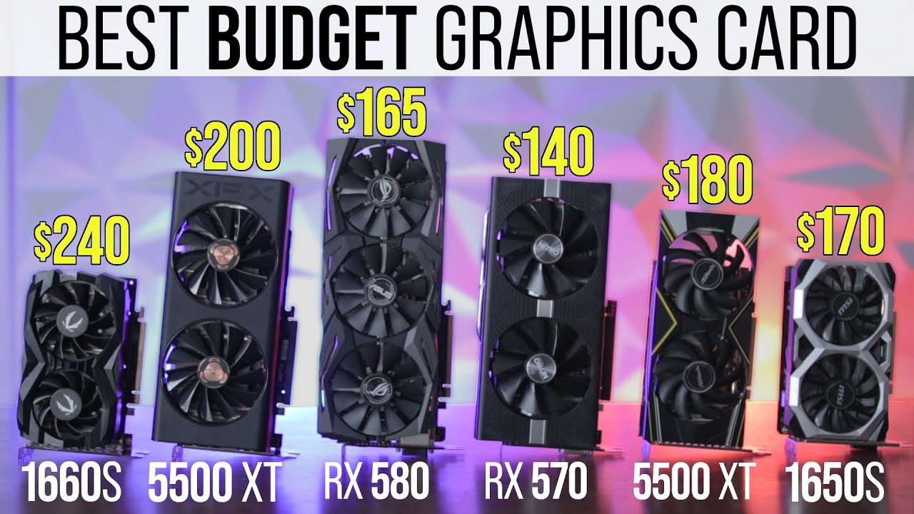 The Best Budget Graphics Cards for PC Gaming - Under $250 - YouTube