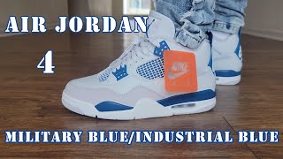 AIR JORDAN 4 MILITARY BLUE REVIEW AND ON FOOT