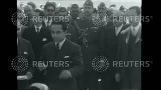 1956 IRAQ: King Faisal inaugurates Sammara Barrage