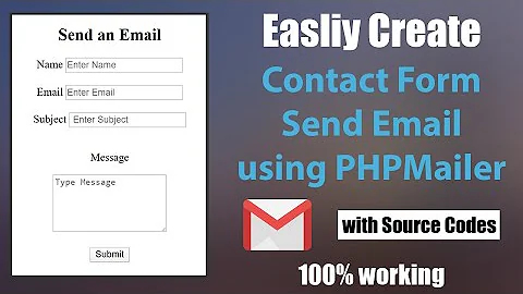 Create a PHP Send Email Contact Form -  using PHPMailer - Step by Step