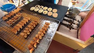 Mini Pancake - Malaysia Night Market Street Food - No Commentary