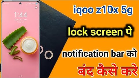 Iqoo z10x me lock screen per control center band kaise kare | how to hide notification bar off z10x
