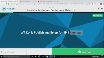 MuleSoft-WT 12-4: Publish and listen for JMS messages