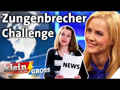 Tagesschau-Sprecherin Judith Rakers vs. Lea (13): Wer liest schneller vor? | Klein gegen Groß