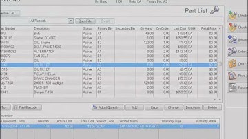 Fleetsoft Fleet Maintenance Software - Parts Purchase Order, Re-Order and Check-In