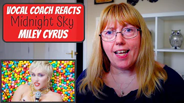 Vocal Coach Reacts to Miley Cyrus 'Midnight Sky'