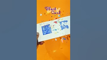 DIY Easy Blast Card with Paper✨ #pojallojha #viralvideo #papercraft #cutecard #birthdaycard