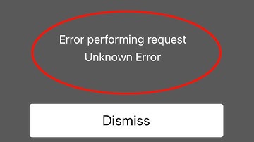 How to Fix Error Performing Request Unknown Error iPhone  | Problem Solved