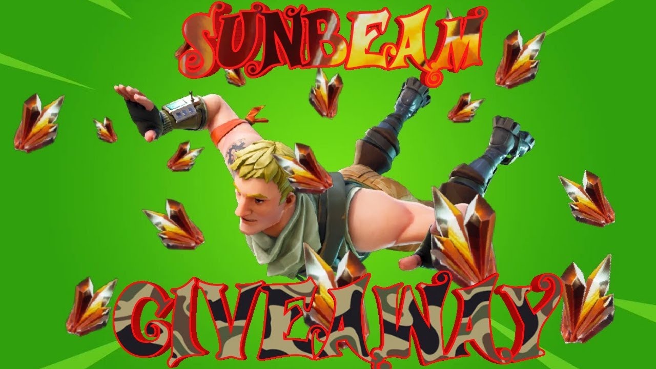Fortnite Sunbeam Giveaway! Save The World Live Sunbeam Giveaway !! YouTube