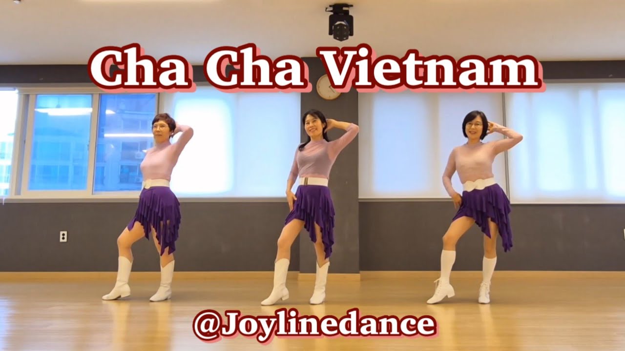 Cha Cha Vietnam - Linedance ( Improver)#리커버리중급반#joylinedanc#môtbóngmìnhta