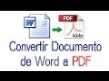 Convertir Documento de Word a PDF Sin Programas