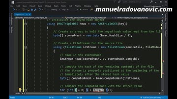 C# 6.0 Tutorial - Advanced - 71. How to Computes MAC Using TripleDES3