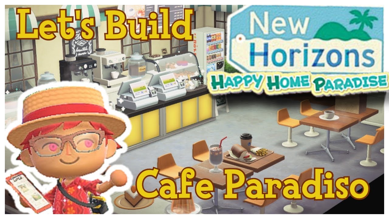 Let's Design A Café In Animal Crossing Happy Home Paradise! - YouTube