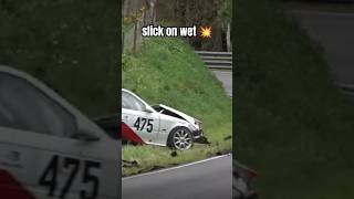 wrong tyre at the wrong moment 😬 European Hillrace Eschdorf #hillclimbracing #motorsport #bmw #crash