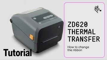 Zebra ZD620 Thermal Transfer Printer: How To Change the Ribbon