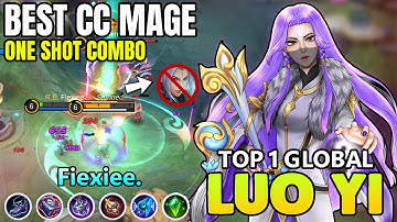 1 SHOT BUILD!!LUO YI BEST BUILD & GAMEPLAY ~ LUO YI MOBILE LEGENDS