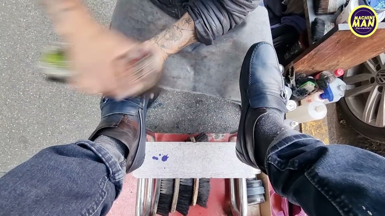 #limpiabotas #cambio #color #de #negro   #azul #petróleo #increíble #cambio