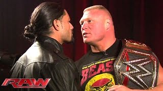 Roman Reigns and Brock Lesnar meet face to face: January 26, 2015 screenshot 3