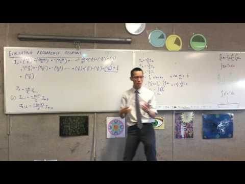 Evaluating Recurrence Relations (4 of 4: Finding a term free of integrals)