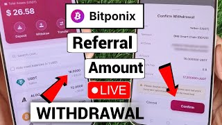 Bitponix Referral Bonus Unlocked! Withdrawal Process 🔴Bitponix Withdrawal