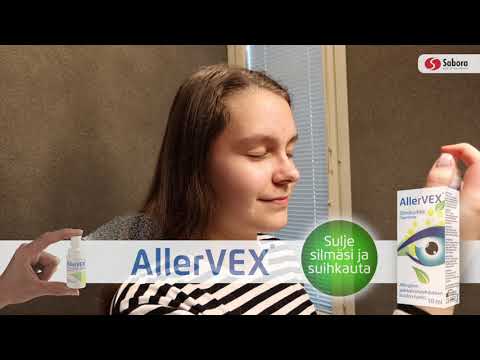 Allervex® silmäsuihke allergisen sidekalvotulehduksen hoidon tueksi