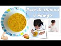 PURÉ O MAZAMORRA DE QUINOA Y MANGO/ RECETA SALUDABLE para bebés, niños y adultos