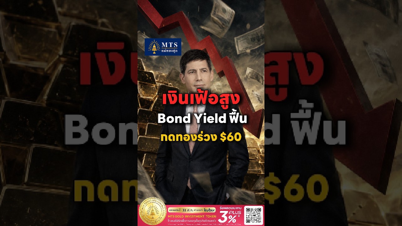เงินเฟ้อสูง Bond Yield ฟื้น กดทองร่วง -60 เหรียญ