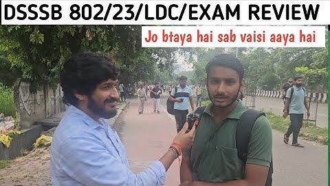 802/23 DSSSB EXAM Review 1october 2025|Jr. Assistant Analysis|DSSSB LDC/JSA/STENO REVIEW #dsssb2025 