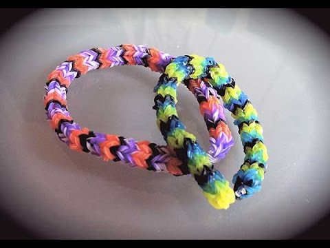 tuto élastiques bracelet rainbow loom rond - ManzaBull
