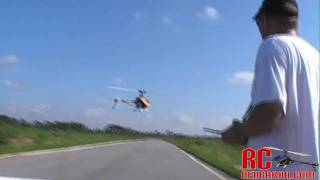 Trex 600 2nd Try 3 Inverted Flips This Time