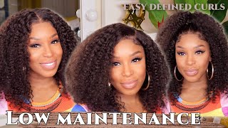 No Stress Water Wave Wig Install - Define Your Curls, Blend the Lace, Effortless Slay! Curly Hair