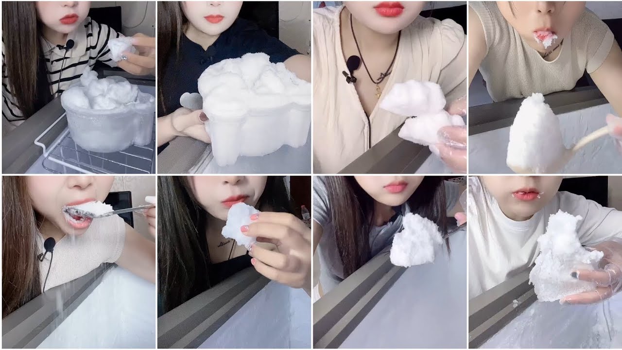 [ONLY BITES]-HER OPEN FREEZER / SOFT & SQUEAKY / WHITE ICE / SHAVED ICE / ASMR ICE EATING