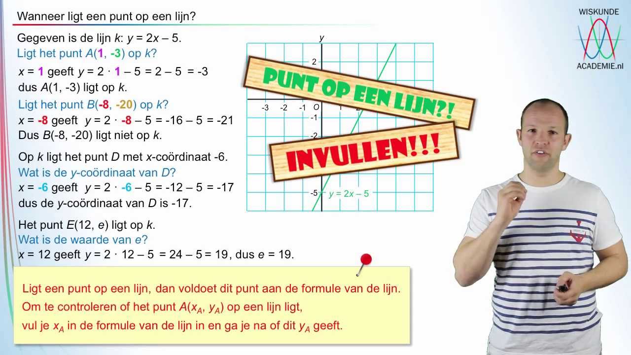 1.1 Lineaire Formules - Wiskunde Academie