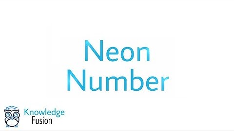 How to check a number is neon number or not using JAVA Programming | ICSE