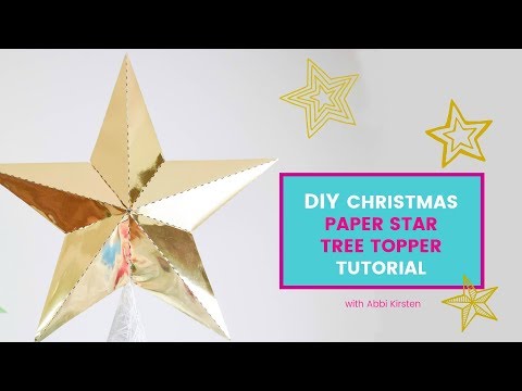 3D Paper Star Templates: DIY Paper Star Craft SVG & PDF Template