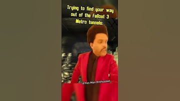 Trying to find your way out of the Fallout 3 Metro tunnels #fallout #memes #shorts