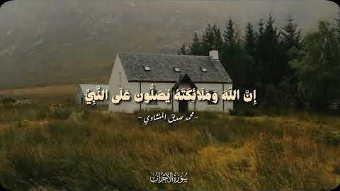 سورة الأحزاب الآية ﴿56﴾القارئ محمد صديق المنشاوي 