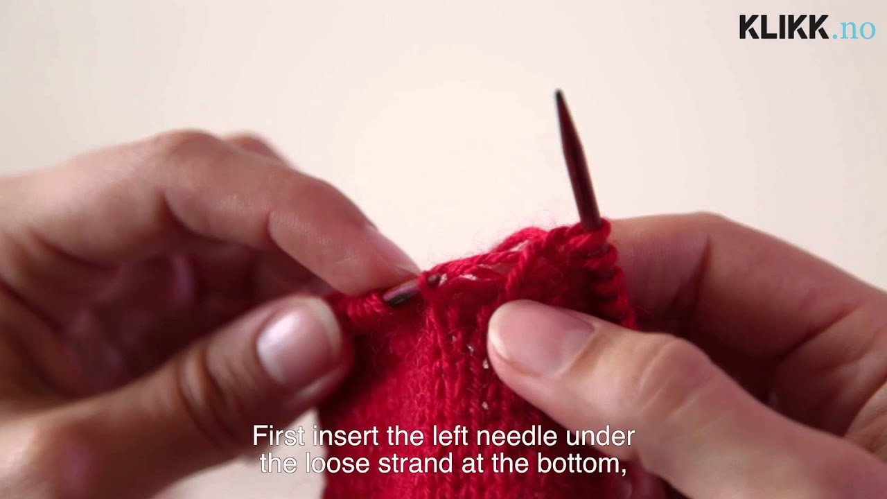 Strikkekurs: Mistet maske / Knitting Tutorial: How to Pick Up Dropped  Stitches - YouTube