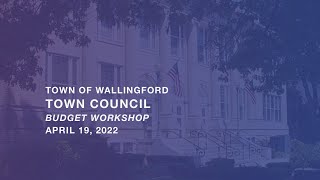 Town Council - Budget Workshop - April 19, 2022